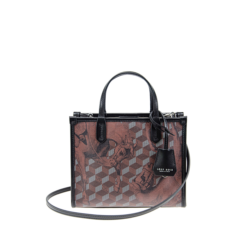 DEAUVILLE MINI SHOPPER Toile - Loup Noir